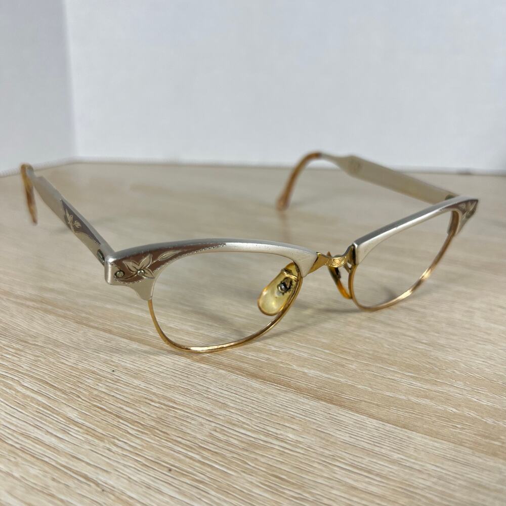 Vintage Artcraft Aluminum 1/10 12K GF Eyeglasses 4 1/4 - 5 1/2 Frames 44-20